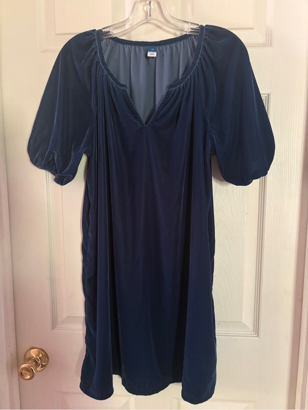 Old Navy XS Blue Velour Dress